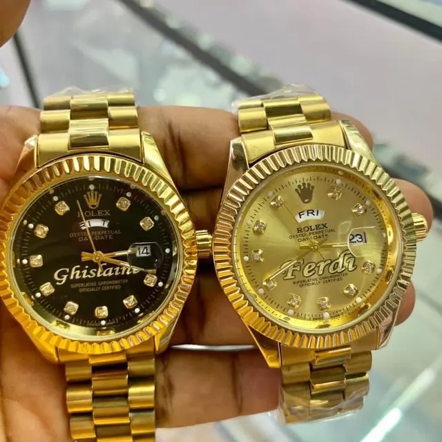Image de paire de montres rôlex personnalisés