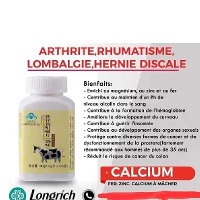 Image de Comprimés de calcium 100 comprimés