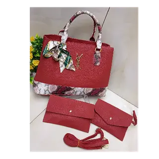 Product image attachment 1 - red YSL  hand bag set