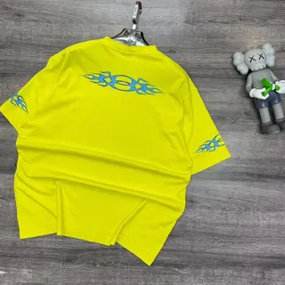 Photo 3 du produit  - T-shirt Balenciaga jaune, qualité supérieure
