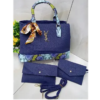 Product image attachment 1 - blue YSL  hand bag set