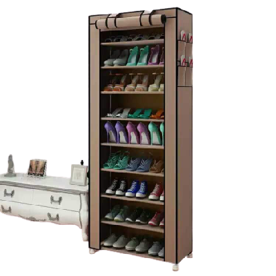 Product image attachment 1 - Shoe rack with cover 27 pairs
