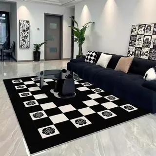 Photo 1 du produit  - Black & White Garden, 200 sur 300 cm