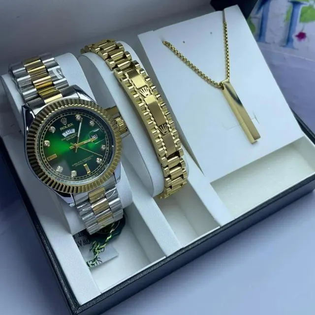 Image of Gourmette Necklace Watch Set