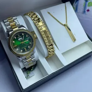Photo 1 du produit  - Ensemble montre Gourmette Collier