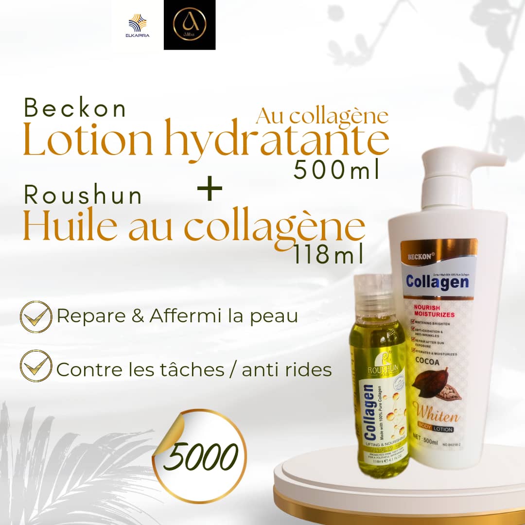 Product image attachment 1 - moisturizing lotion + collagen oil