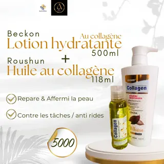 Photo 1 du produit  - lotion hydratante+ huile au collagène