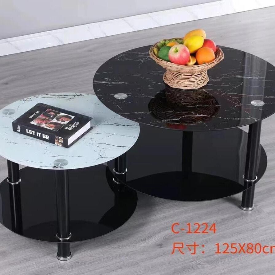Double glass table