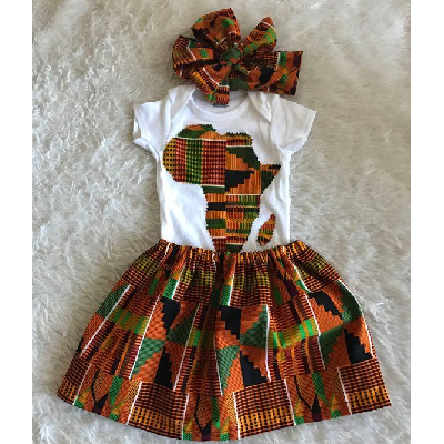 Photo 1 du produit - African skirt ankara outfit African babygirl
