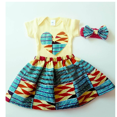Photo 2 du produit - African skirt ankara outfit African babygirl