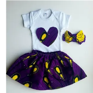 Product image attachment 3 - African skirt  ankara outfit African babygirl