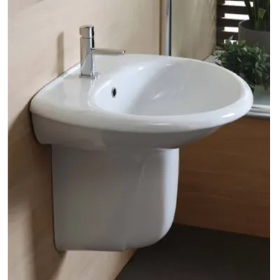 Image de Lavabo+Colonne Suspendue 70CM NB.Sans Robinet  FEDRA