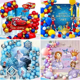Photo 1 du produit  - Ballon gonflable + rideaux en background