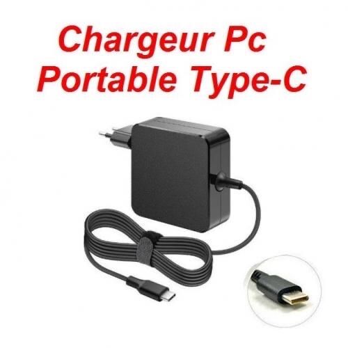 chargeur machine pc laptop type c chargeur