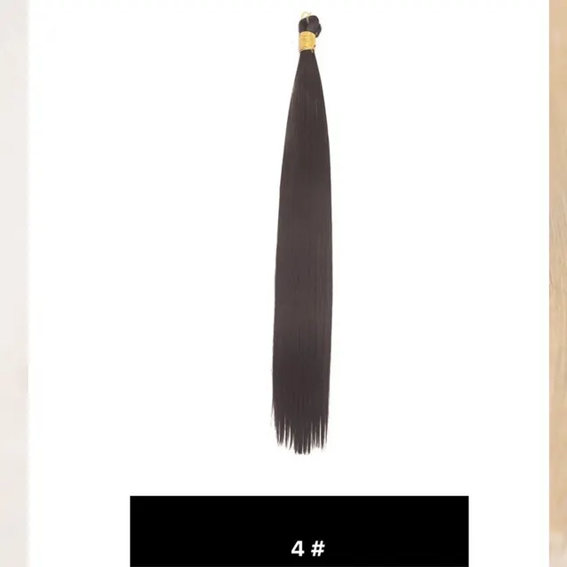Image de silky straight hair single color