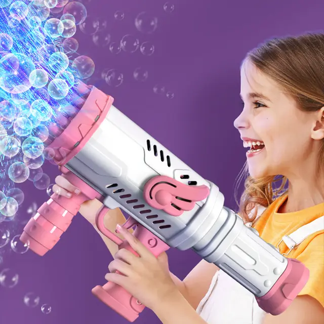 outdoor kids bubble gun machine
