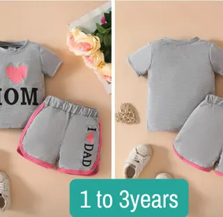 Photo 4 du produit  - Kids prints T-shirt and short set