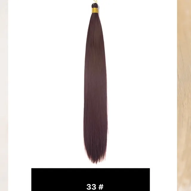 Image de silky straight hair single color