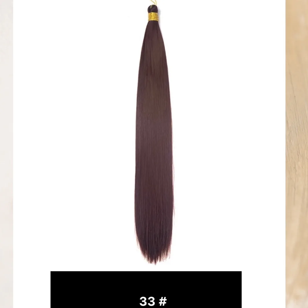 Product image attachment 1 - silky straight hair single color