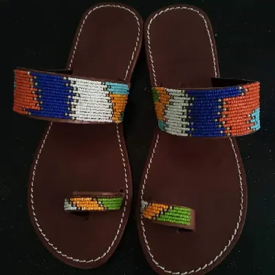 Image de Sandales de couleur Marron