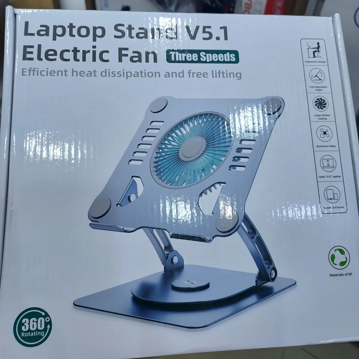 Photo 1 du produit - suppor pour laptop avec ventilateur
