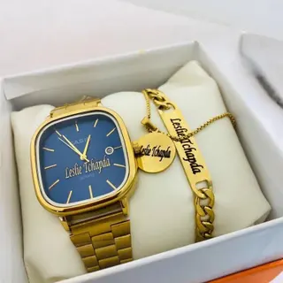 Product image attachment 3 - Casio watch + chain + bracelet set