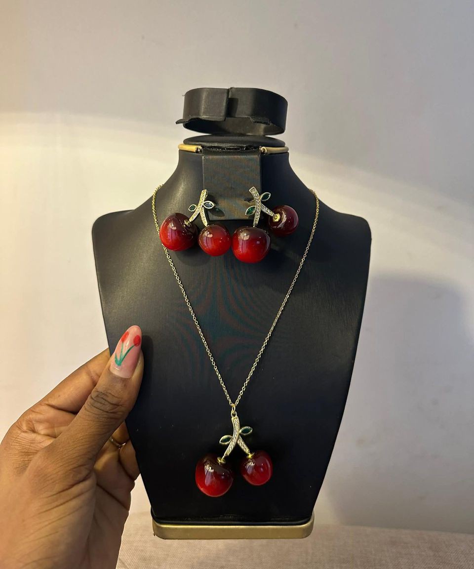 Product image attachment 2 - Cherry jewelry set