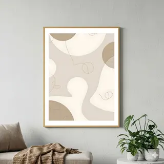 Product image attachment 1 - Art mural scandinave minimaliste abstrait