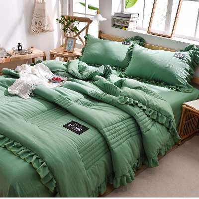 Photo 1 du produit - Drap -Vert mousse