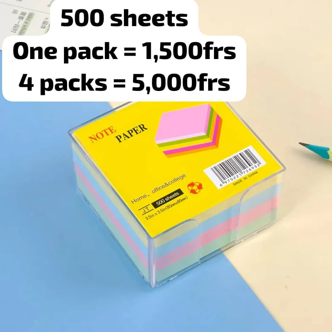 Photo 1 du produit - 500 sheets post-it notes in a transparent box