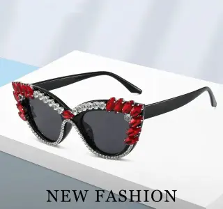Product image attachment 1 - Luxury rhinestone women fashion sunglasses