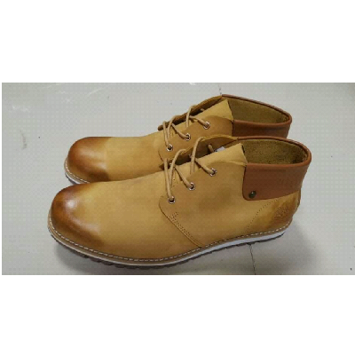 Photo 1 du produit  - Bottes à lacets marron doré