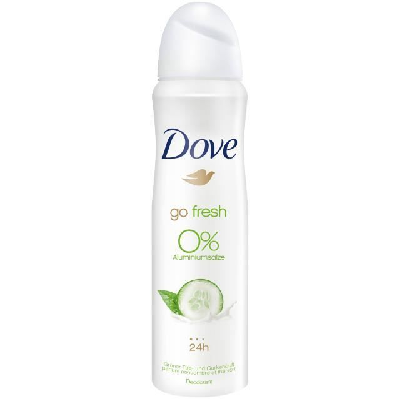 Photo 1 du produit - Déodorant Spray Concombre et thé vert (0% d'Aluminium)- Go Fresh de Dove (150ml)