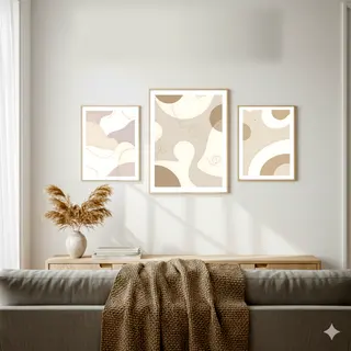 Product image attachment 4 - Art mural scandinave minimaliste abstrait