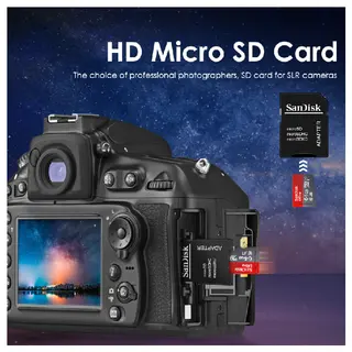 Product image attachment 4 - 100% Original And Authentic 120MB/s A1 SanDisk TF - SD  Memory Card - Micro SD Class 10 UHS-1  /  C10 - A1 - U1