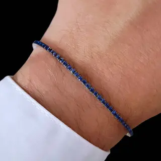 Product image attachment 5 - Bracelet tennis en cristaux