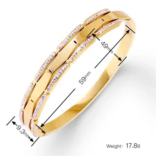 Product image attachment 2 - Stainless steel gold bracelets