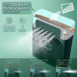 Photo 2 du produit  - Mini Ventilateur 4 en 1