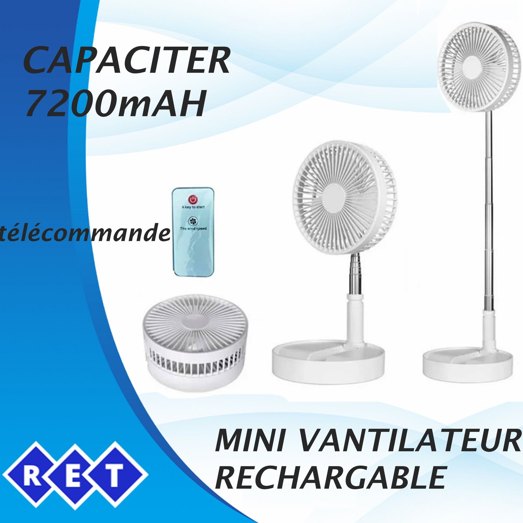 mini ventilateurs rechargeable