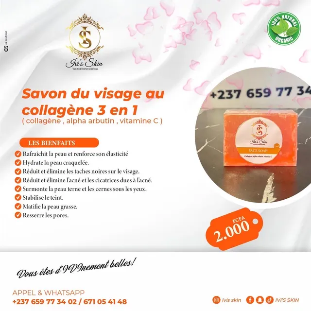 Image de Savon du visage au Collagène