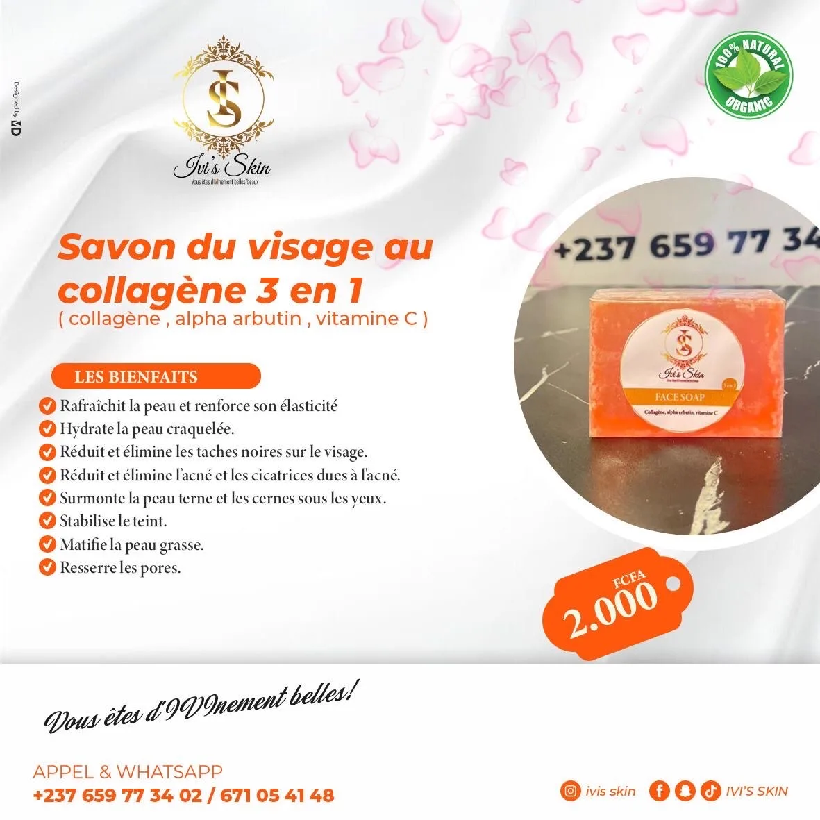 Photo 1 du produit - Savon du visage au Collagène