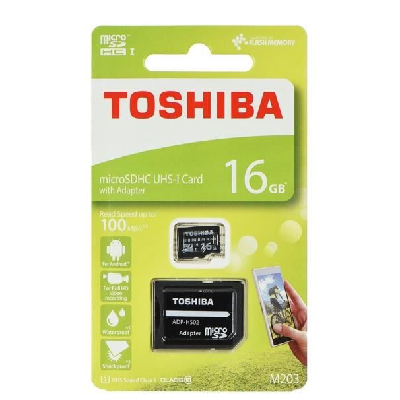 Photo 1 du produit - Carte MicroSDHC TOSHIBA 16GB