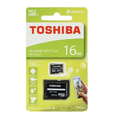 Product image attachment 1 - MicroSDHC card TOSHIBA 16GB