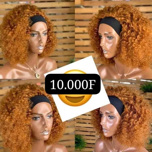Image de perruque cheveux mixtes  avec bandeau