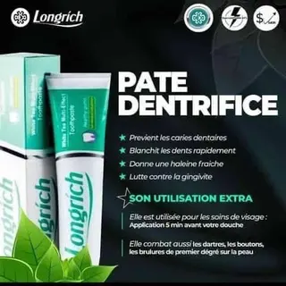 Photo 4 du produit  - patte Dentrifice longrich