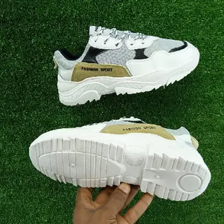 Product image attachment 1 - gold and white sneakers
