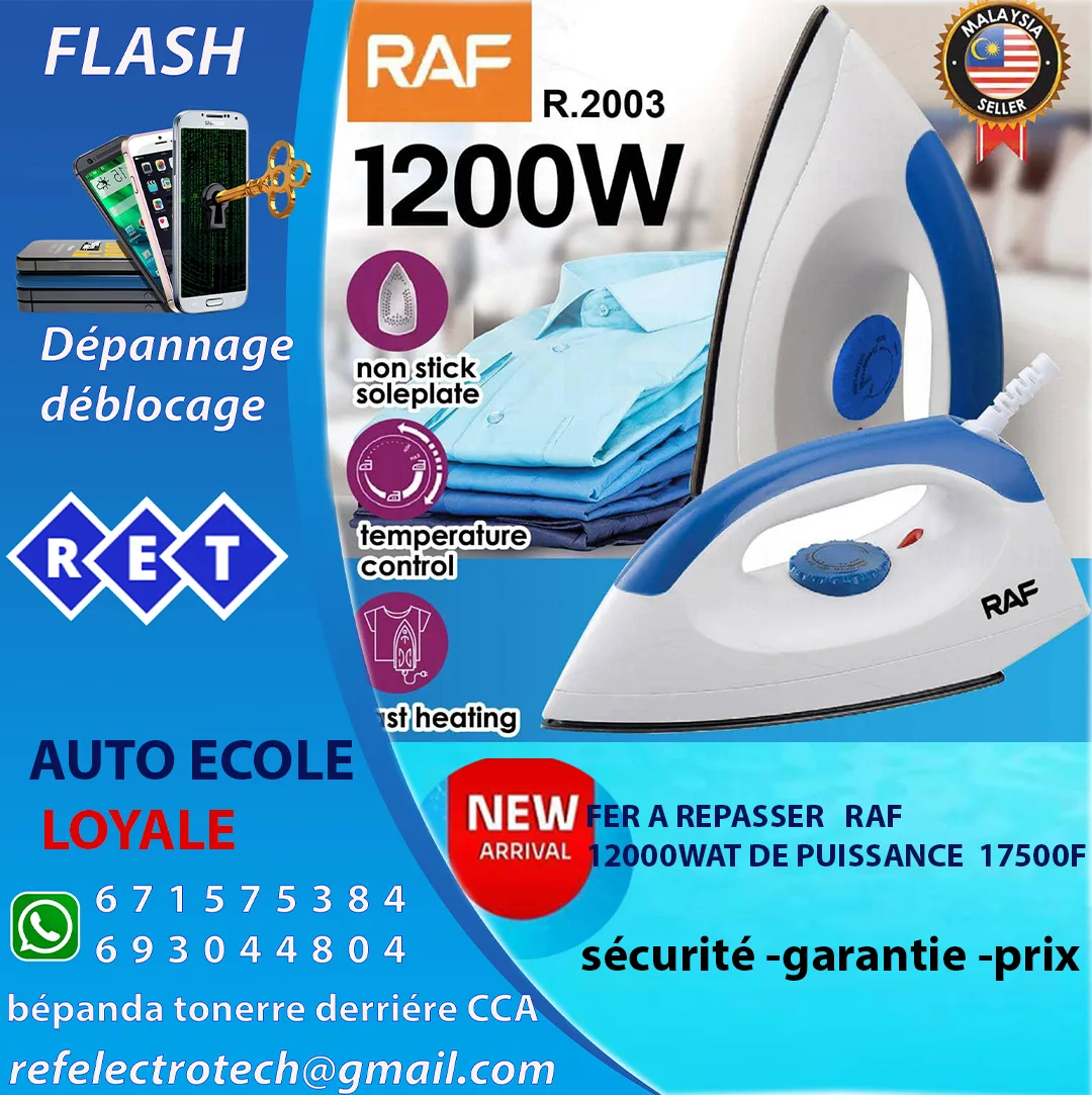 Product image attachment 1 - fer a repasser RAF