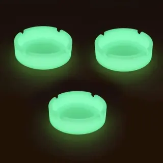 Photo 2 du produit  - Melt proof silicone glow in the dark ashtray