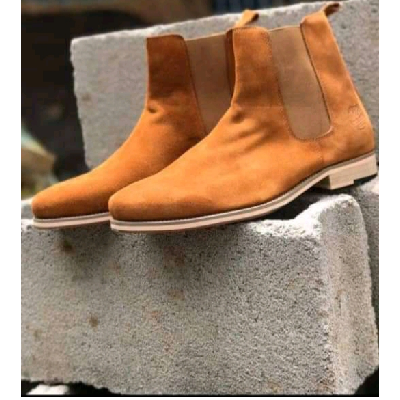 Photo 1 du produit - Bottes chelsea marron doré