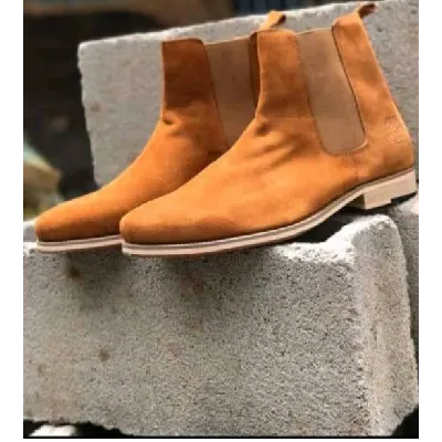 Image de Bottes chelsea marron doré